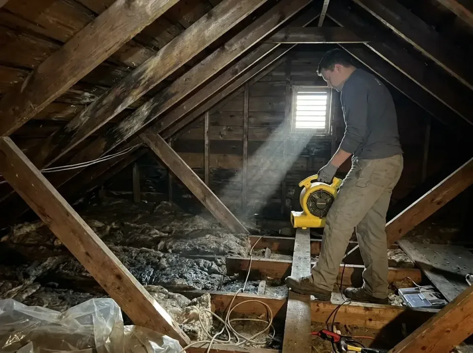 attic-water-damage-drying-proc-007 — frequently asked questions, Emergency Water Extraction & 24/7 Flood Response in Windber…
